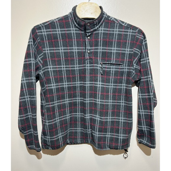 Chaps Other - Chaps Men's 1/4 Snap Fleece Pullover Gray‎ Size XL